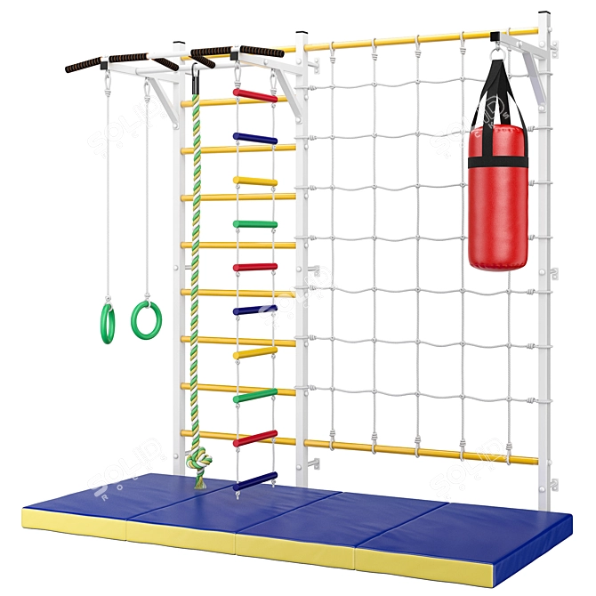 Ultimate Wall Bars Set: Record Monolith 2 3D model image 2