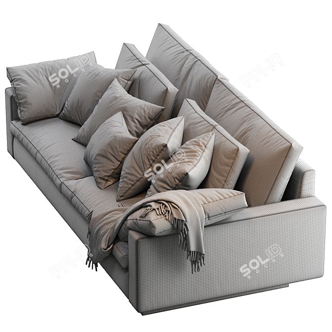 Stylish Harmony Sofa 82 3D model image 5