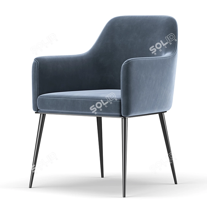 Elegant Eetstoel Chair - Modern Comfort 3D model image 3