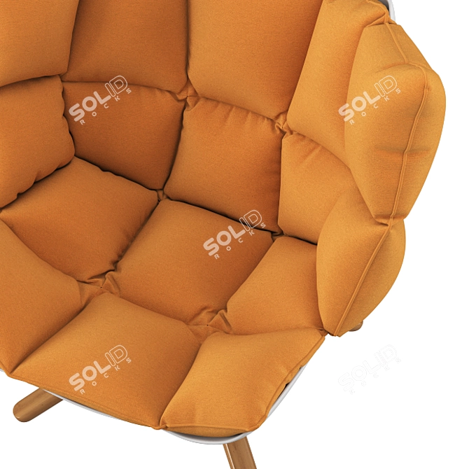 B&B Italia Husk Lounge Chair: Modern Elegance 3D model image 2