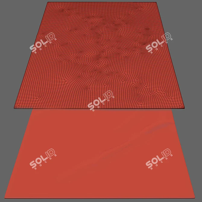 Labyrinth Knotted Rug by RH 3D model image 4