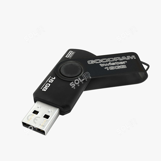 3D Model Flash Drive 3D model image 1