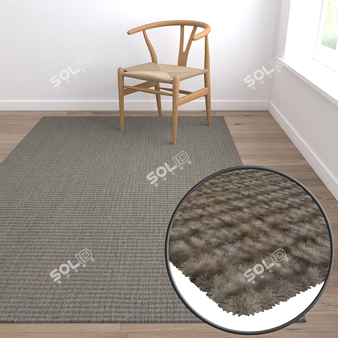 Luxury Carpet Set 1207+: High-Quality Textures & Multiple Effects 3D model image 5