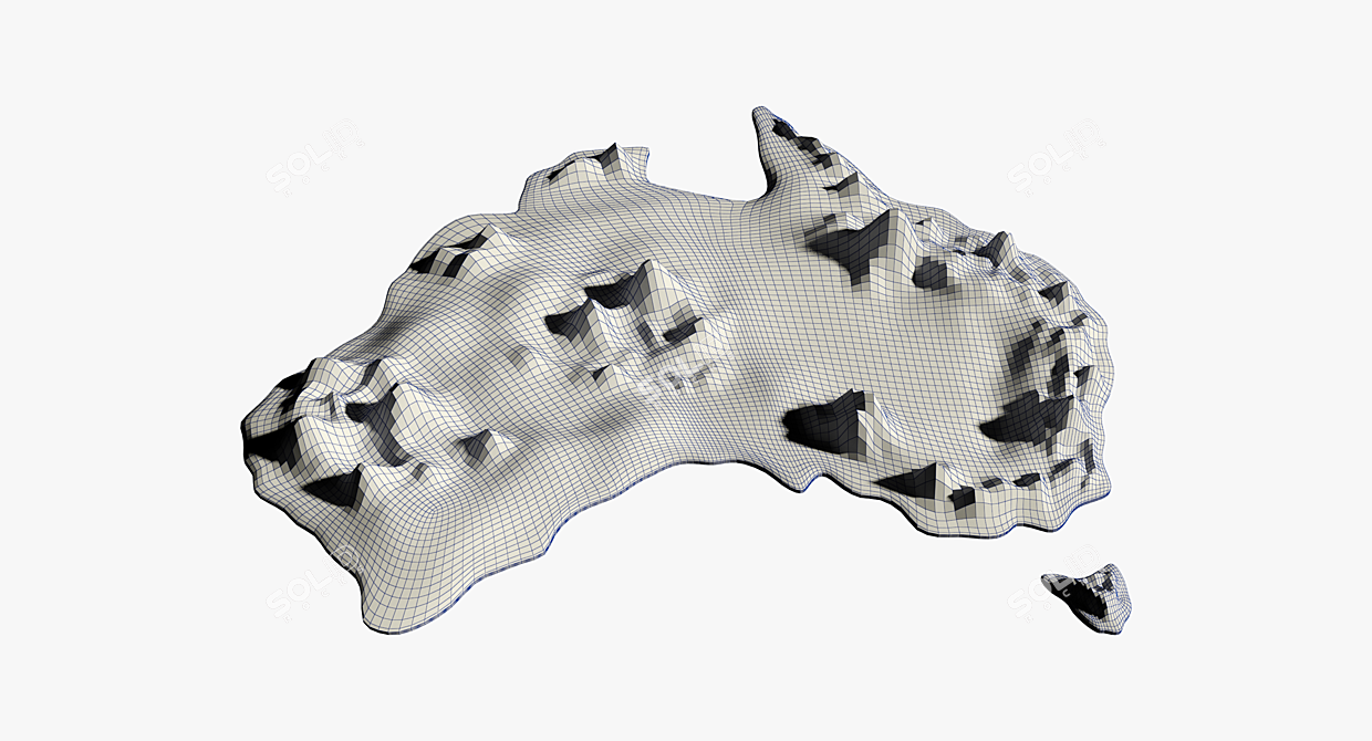 Australia 3D Model Kit | High-Res Visualization 3D model image 3