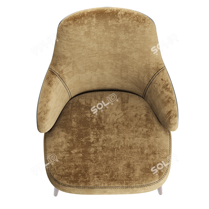 Modern and Stylish ELIS Armchair 3D model image 4