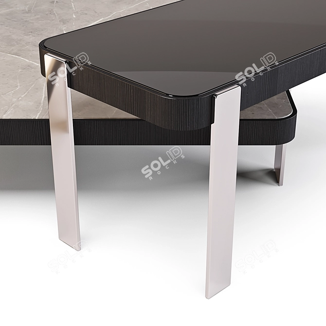 Title: Minotti Mattia: Elegant Coffee Tables Set 3D model image 3