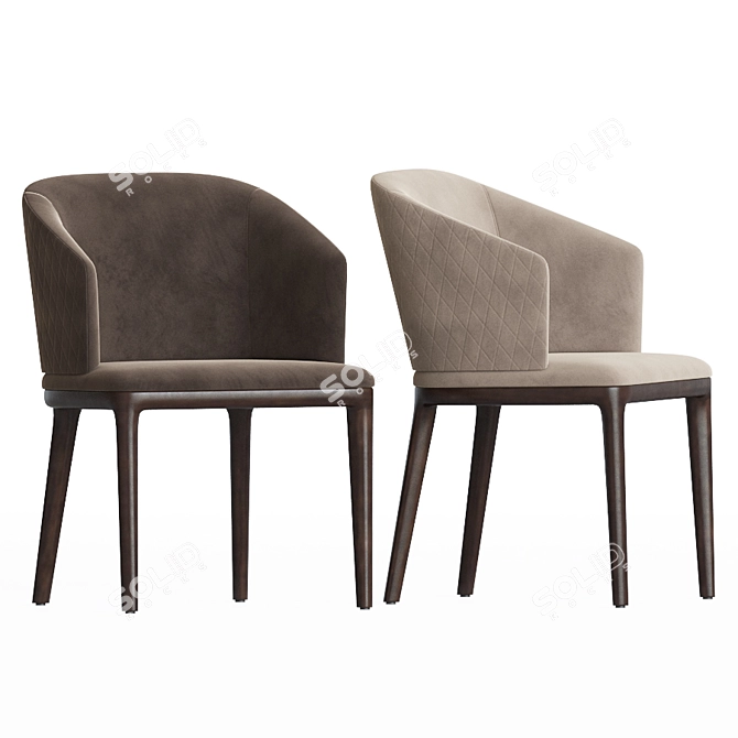 Modern Dining Chair Collection 3D model image 2