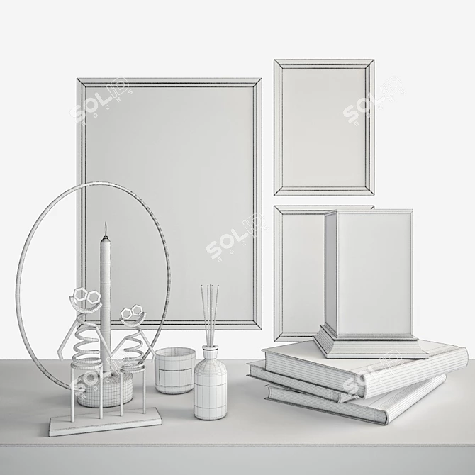 Modern Home Decor Set 3D model image 4