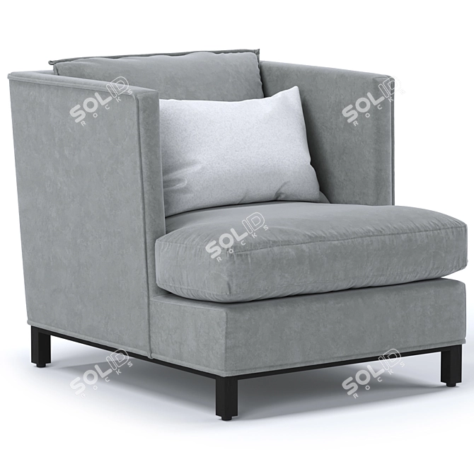 Elegant Cordice Armchair: Stylish, Comfortable & Timeless 3D model image 1