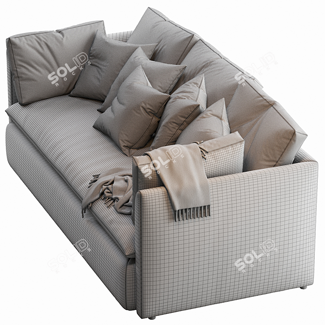 Cozy Retreat Sofa 3D model image 5