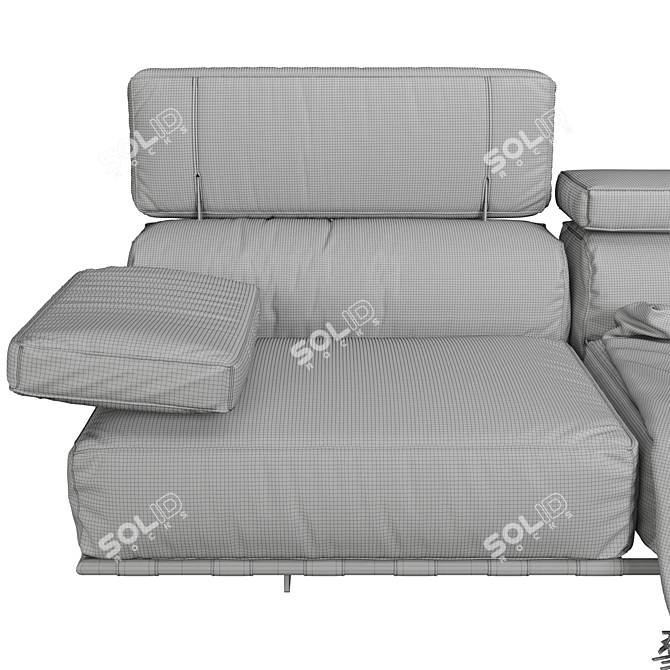 Luxury Visionnaire Montparnasse Sofa 3D model image 5