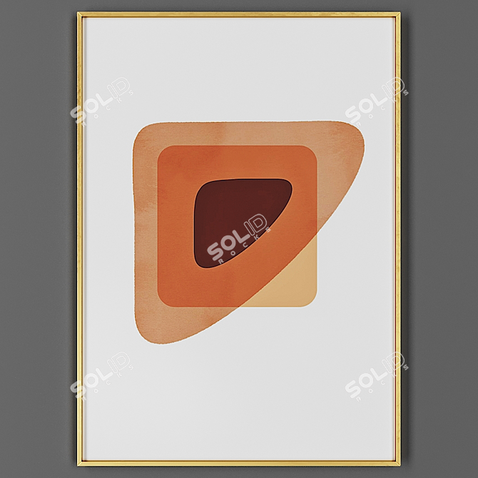 Elegant Photo Frame 00044-54 3D model image 1