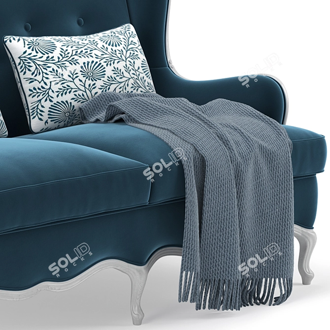 Elegant Tosconova Lauren Sofa 3D model image 2