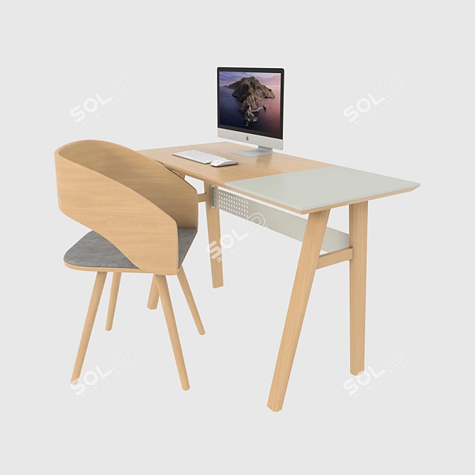 Modern Office Furniture Collection 3D model image 14