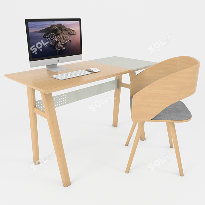 Modern Office Furniture Collection 3D model image 19