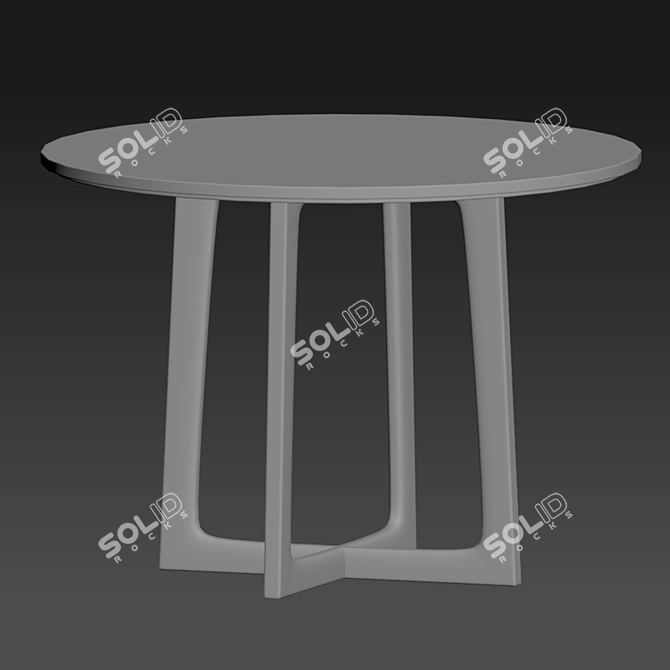 Elegant Volante Dining Chair 3D model image 3