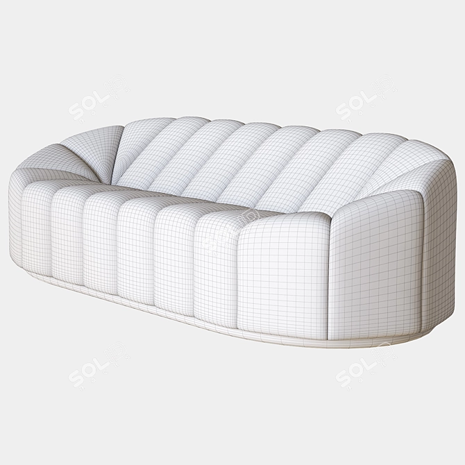 Alpha Club Sofa by Pierre Paulin 3D model image 3