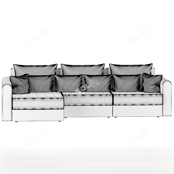 Modena Corner Sofa Bed with Animation 3D model image 3