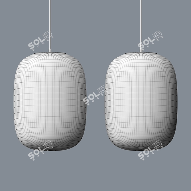 Elegant Assonance Chandelier 3D model image 2