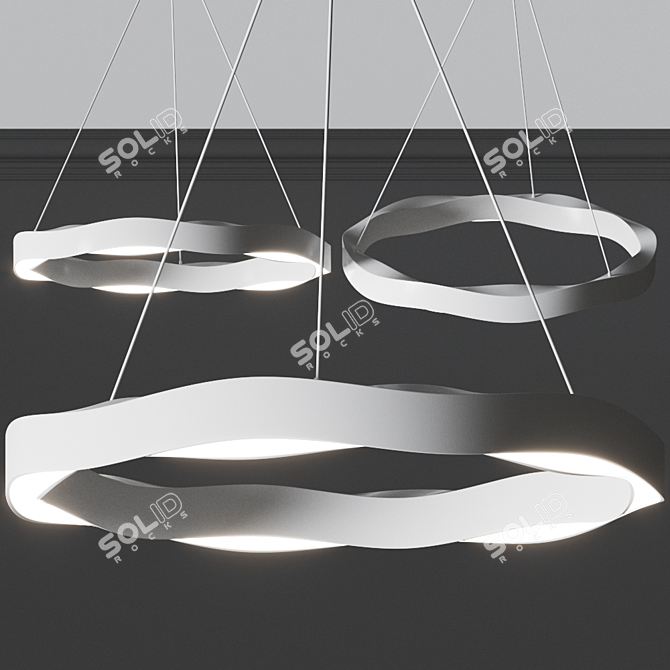 GROK Hello Pendant Light: Modern Spanish Design 3D model image 3