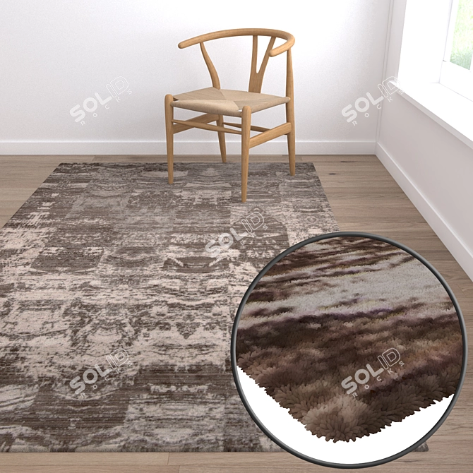 High-Quality Carpet Set 3D model image 5