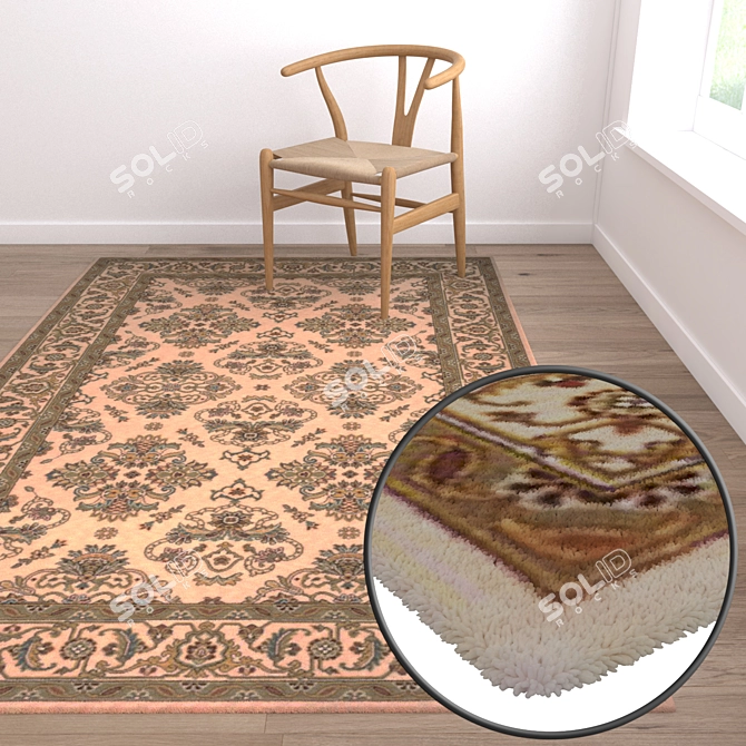 Luxury Carpet Set: High-Quality Textures 3D model image 5