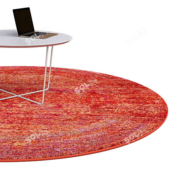 Elegant Round Rugs | No. 046 3D model image 2