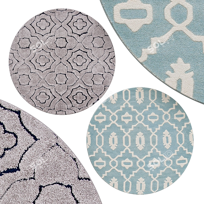 Round Rugs | No. 048 3D model image 1