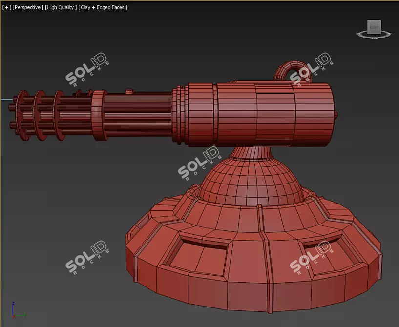 Gatling Turret: Ultimate Firepower 3D model image 5