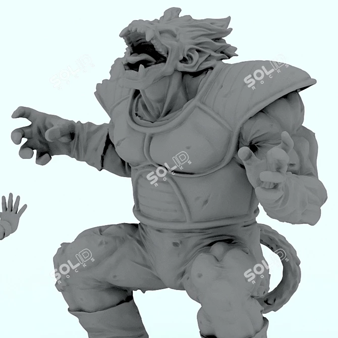 Goku STL 3D Model Lamp 3D model image 3