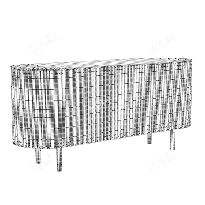 Sleek RIMA Credenza: Exquisite Design 3D model image 3