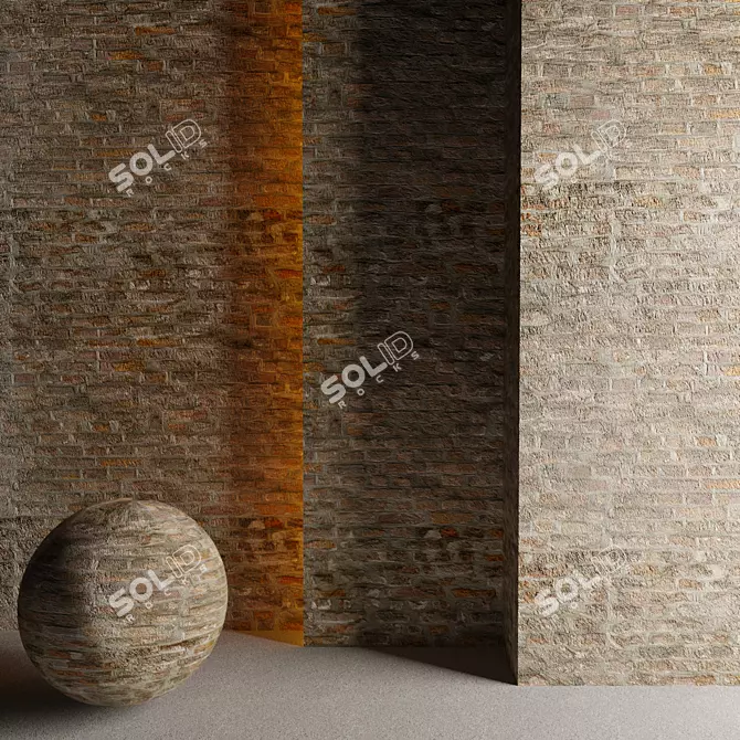 Classic Red Bricks 3D model image 1