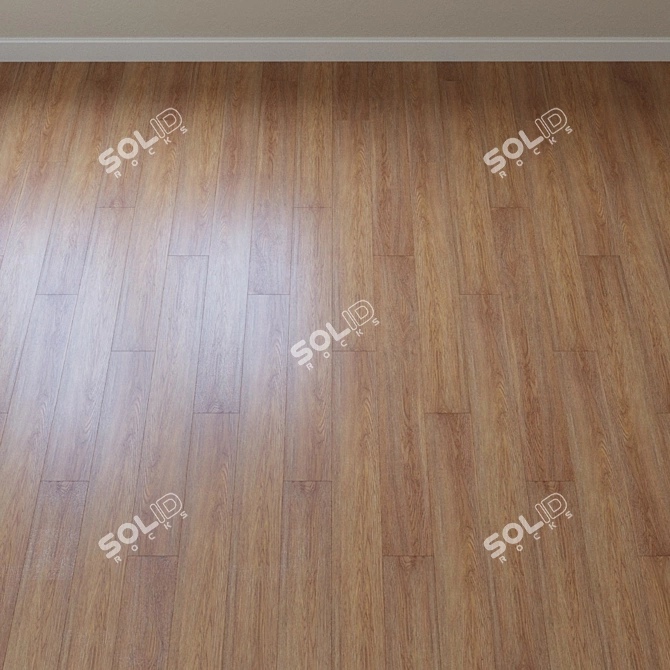 French Chevron AquaFloor Classic Vinyl Laminate 3D model image 2