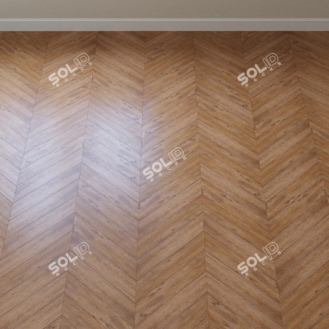 French Chevron Vinyl Laminate 3D model image 4