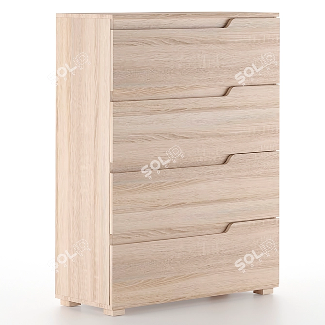 Modern Nate-31 Collection Chest 3D model image 1