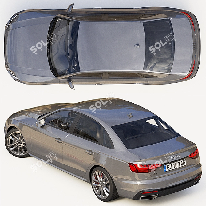 2020 Audi A4 S-Line Sedan: Unleash Power and Style 3D model image 4