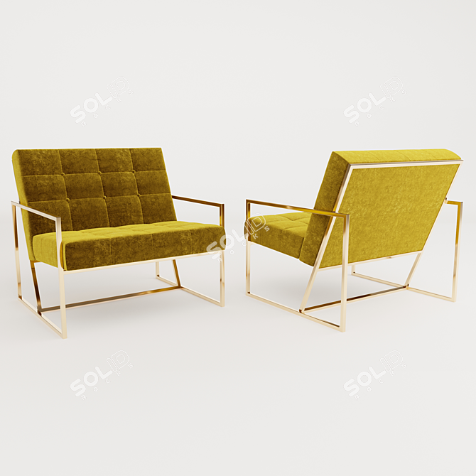 Elegant Luxury Chair by Jurakhan 3D model image 3