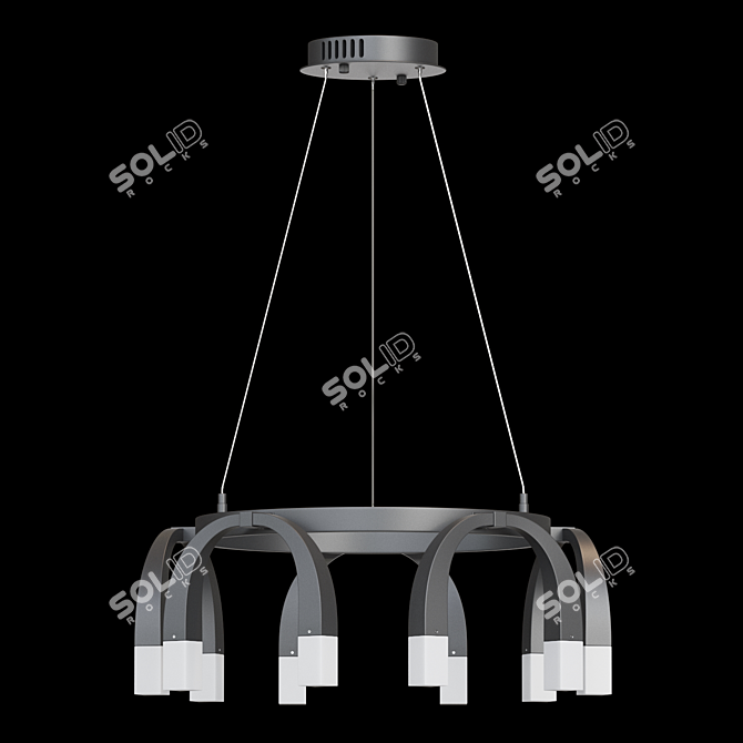 KLER LED Ring Chandelier 3D model image 1