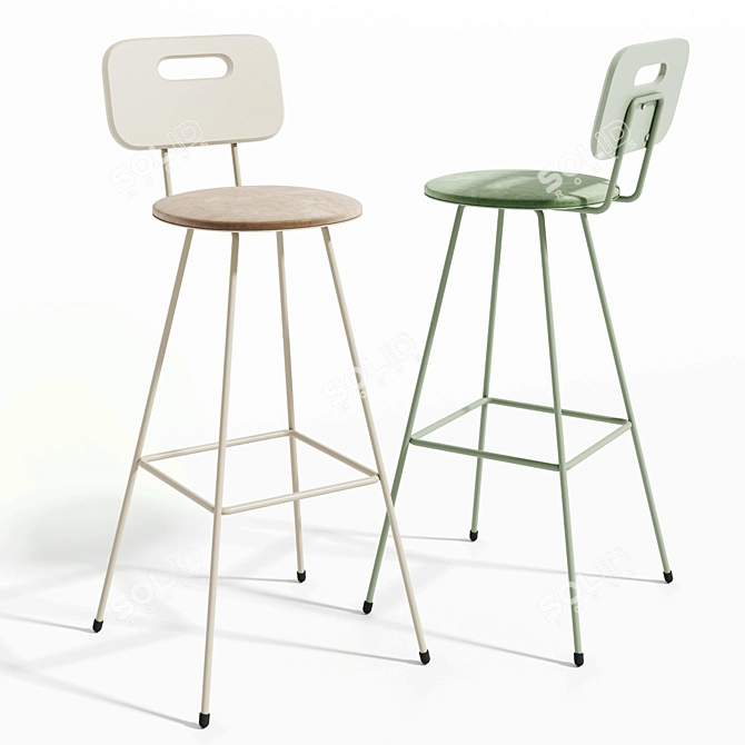 Delo Design Norm Bar Stool 3D model image 1