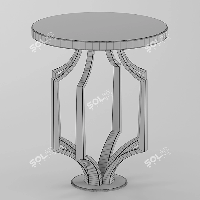 Modern Metal Coffee Table 3D model image 2