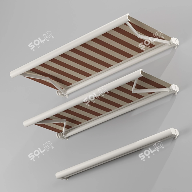 Elegant Elbow Awning: Enhance Your Home 3D model image 1