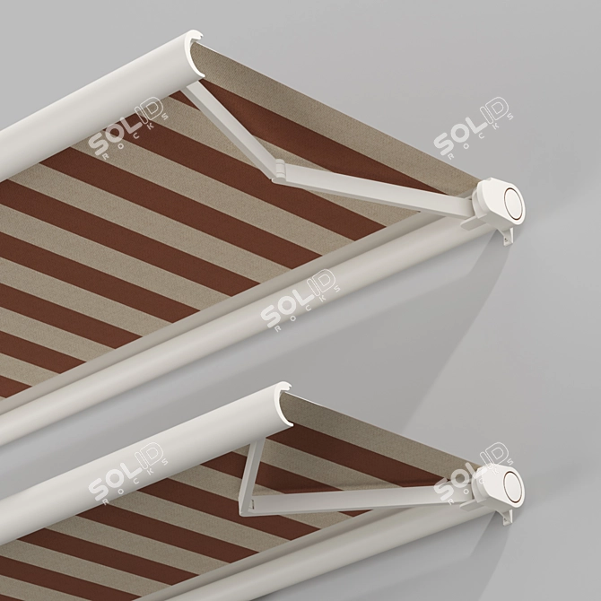 Elegant Elbow Awning: Enhance Your Home 3D model image 3