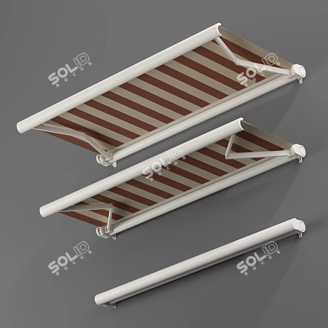 Elegant Elbow Awning: Enhance Your Home 3D model image 5