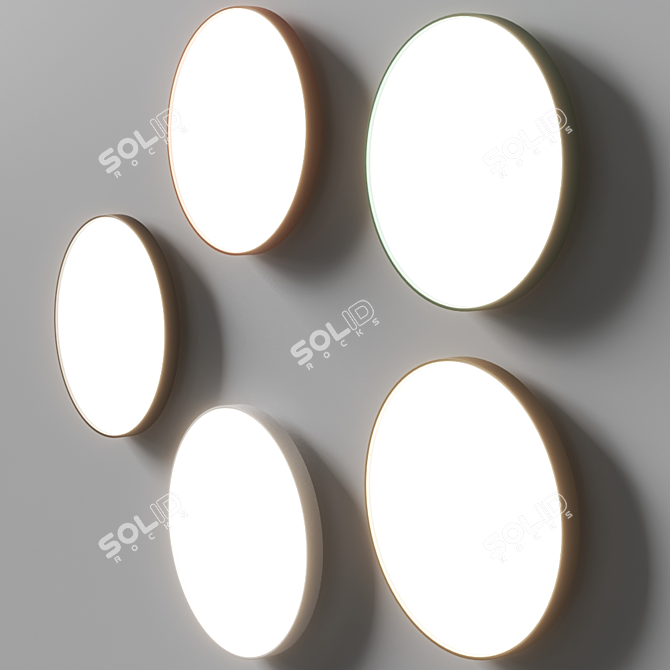 RIBAG PUNTO Mounted Wall Light - Sleek Swiss Design 3D model image 3