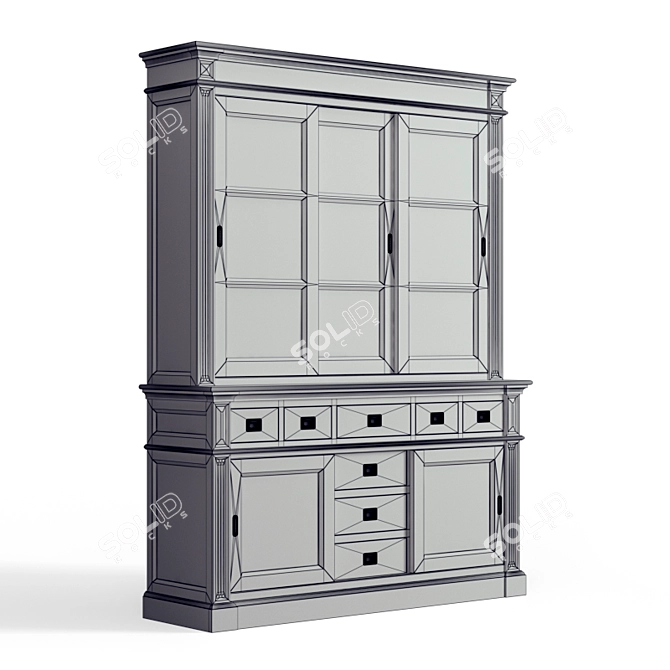 Transilvania Production DM045: Elegant Buffet with Versatile Finishes 3D model image 4