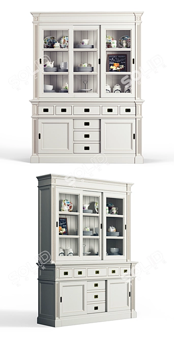 Transilvania Production DM045: Elegant Buffet with Versatile Finishes 3D model image 6