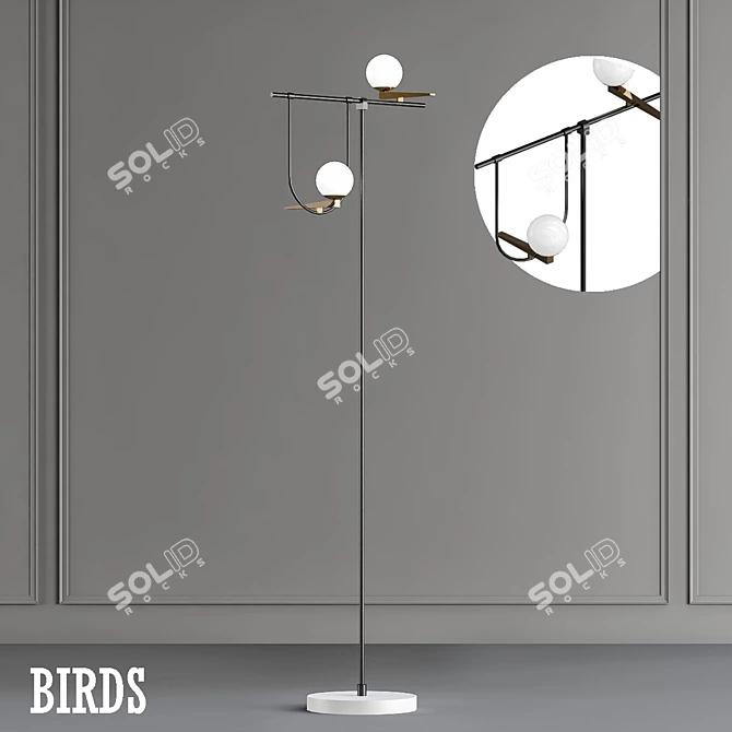 Elegant Birds: 3D Model Collection 3D model image 1