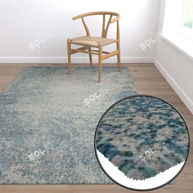 High-Quality Carpet Set 3D model image 5