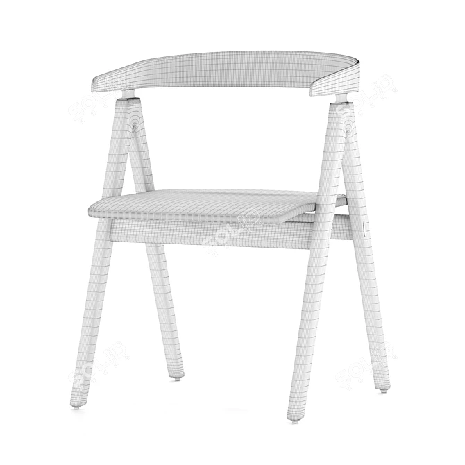 Elegant Gazzda Ava Chair 3D model image 2