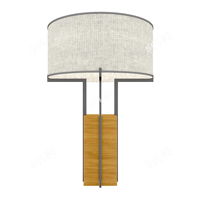 Elegant Minimalist Table Lamp 3D model image 2